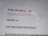 Tesla Model Y Performance Dual Motor All-Wheel Drive 7SAYGDEF3NF351547 fotografie