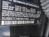 BMW X3 xDrive35I 5UXWX7C59F0K31993 снимка