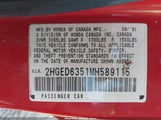 Honda Civic Dx 2HGED6351MH589115 снимка