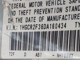 Honda Accord Lx 1HGCR2F36DA160434 снимка