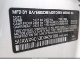 BMW X3 xDrive28I 5UXWX9C53D0A28190 снимка