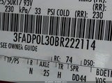 Ford Fusion Hybrid 3FADP0L30BR222114 photo