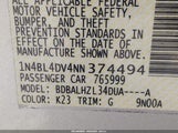 Nissan Altima Sv Fwd 1N4BL4DV4NN374494 снимка