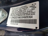 Honda Civic Lx 2HGES16655H609364 снимка