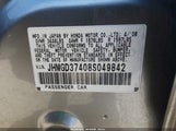 Honda Fit JHMGD37408S049842 снимка