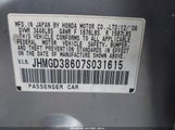 Honda Fit Sport JHMGD38607S031615 photo