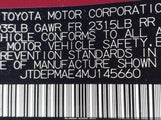 Toyota Corolla Le JTDEPMAE4MJ145660 снимка