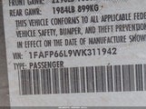 Ford Contour 1FAFP66L9WK311942 снимка