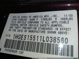Honda Civic Lx 1HGES15511L038560 снимка