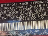 Lexus Rc 350 JTHSE5BCXF5001522 снимка