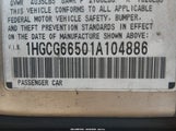 Honda Accord 2.3 Lx 1HGCG66501A104886 снимка