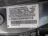 Honda Civic Lx 2HGES16554H602419 снимка