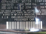 Hyundai Elantra Sel KMHLM4AG1PU533557 снимка