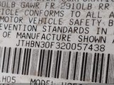 Lexus Ls 430 JTHBN30F320057438 photo