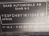 Saab 9-3 2.0T YS3FD49Y161134218 снимка