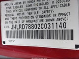 Honda Cr-V Ex JHLRD78802C031140 снимка