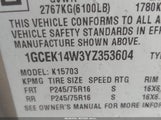 Chevrolet Silverado 1GCEK14W3YZ353604 снимка