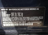 BMW 328I WBA3A5C5XCF341807 photo
