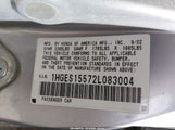 Honda Civic Lx 1HGES15572L083004 снимка