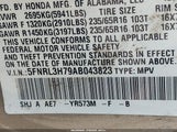 Honda Odyssey Ex-L 5FNRL3H79AB043823 fotografie