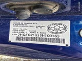 Honda Civic Si 2HGFG21526H100165 снимка