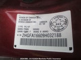 Honda Civic Lx 2HGFA16609H032188 снимка