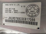 Honda Cr-V Ex JHLRD78933C817086 снимка