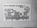 Honda Pilot Ex 5FNYF6H3XGB501685 снимка
