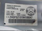 Honda Civic Si Si 2HGFG21519H100047 снимка