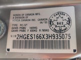 Honda Civic Lx 2HGES166X3H935075 снимка