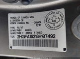 Honda Civic Dx 2HGFA16218H107492 снимка