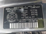 Hyundai Accent Gls/Gs/Se KMHCU5AE8CU017436 снимка