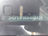 Honda Civic Sport/Sport Touring 2HGFE4F86SH006529 fotografie