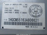 Honda Accord Dx 1HGCM55163A806621 снимка
