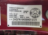 Honda Civic Dx-G 2HGFA164X8H015721 снимка