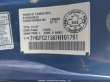 Honda Civic Si Si 2HGFG21587H101791 снимка