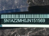 Nissan Murano S/Sl/Sv/Platinum 5N1AZ2MH0JN151569 снимка