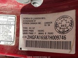 Honda Civic Lx 2HGFA16587H009746 снимка
