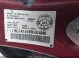 Honda Civic Dx-G 2HGFA15449H005849 снимка
