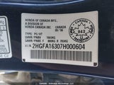 Honda Civic Dx 2HGFA16307H000604 снимка