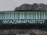 Nissan Murano S/Sl/Sv/Platinum 5N1AZ2MH4FN287727 снимка