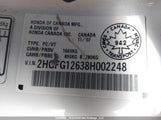 Honda Civic Lx 2HGFG12638H002248 снимка