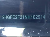 Honda Civic Lx 2HGFE2F21NH102914 снимка