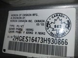 Honda Civic Dx-G 2HGES16473H930866 снимка