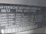 BMW X3 xDrive28I 5UXWX9C50D0A12934 снимка