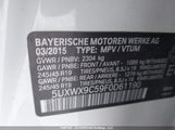 BMW X3 xDrive28I 5UXWX9C59F0D61190 снимка