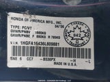 Honda Civic 1HGFA16436L809881 снимка