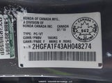 Honda Civic 2HGFA1F43AH048274 снимка
