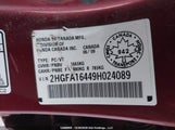 Honda Civic Dx-G 2HGFA16449H024089 снимка