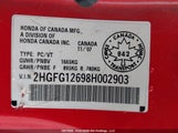 Honda Civic 2HGFG12698H002903 снимка